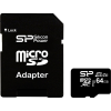 Silicon Power 64GB microSD+adapter, UHS1 (SP064GBSTXBU1V10SP) (SP064GBSTXBU1V10SP)