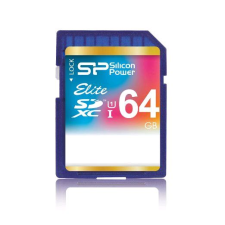 Silicon Power 64GB SD XC memória kártya Silicon Power UHS-I Elite (SP064GBSDXAU1V10) (SP064GBSDXAU1V10) memóriakártya