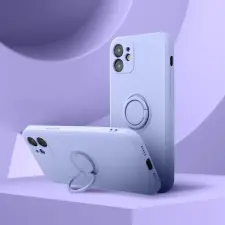  SILICONE RING tok iPhone 16 Pro Max - lila tok és táska