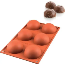 Silikomart félgömb forma, szilikon, 6 db/lap sütés és főzés