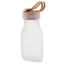 Silikon anyatej tároló New Baby barna 15 cm babaétkészlet