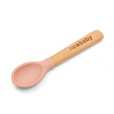 Silikon-fa kanál New Baby rózsaszín 14 cm babaétkészlet