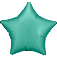 Silk Jade Green csillag fólia lufi 48 cm party kellék
