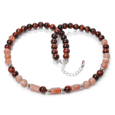  Silk Marble – Napkő és Tigrisszem exkluzív ásvány nyaklánc dobozban nyaklánc