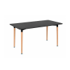 Silla 120 cm szögletes étkezőasztal fekete