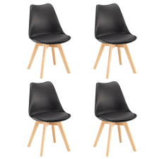 Silla étkezőszék 4 db fekete színben bútor