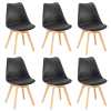 Silla étkezőszék 6 db fekete színben
