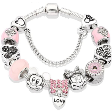 Silver Star karkötő - Mickey Minnie / P10929-1 - 21 cm karkötő