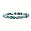 Silver Star Opalstone női karkötő, Hematite Syn.Malachite, 21 cm