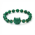 Silver Star Shadowpine női karkötő, zöld, Syn.Malachite, 23 cm