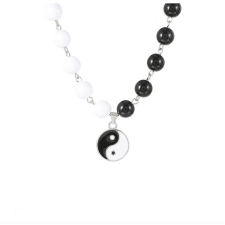 Silver Star Yin Yang lánc medállal (18259) nyaklánc