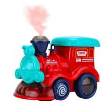 SilverHome Spray Train Buborékfújó Vonat, hanggal és fénnyel gyerekeknek - piros buborékfújó