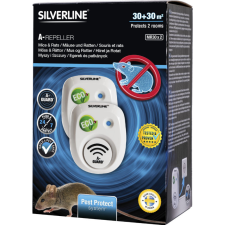 SILVERLINE Mice and Rat free 30+30m2 ultrahangos egér és patkány riasztó elektromos állatriasztó