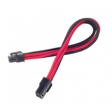  Silverstone 6-Pin PCIe - 6-Pin PCIe hosszabbító - 250mm fekete/piros modding