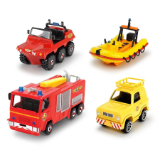 Simba Fireman Sam 4 fémjárműből álló készlet csónakkal 1:64 méretarányú autópálya és játékautó
