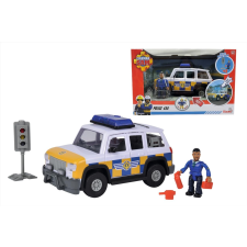 Simba Sam, a tűzoltó Rendőrautó 4x4 figurával autópálya és játékautó