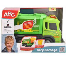 Simba Toys ABC Gary Garbage szemetesautó fénnyel és hanggal 25cm - Simba Toys autópálya és játékautó