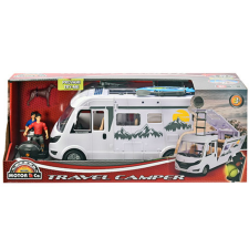 Simba Toys Hymer Camping Van lakóautó kiegészítőkkel 30cm - Dickie Toys autópálya és játékautó