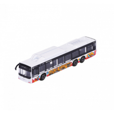 Simba Toys Majorette MAN City Bus - Fehér busz graffitis festés - Simba autópálya és játékautó