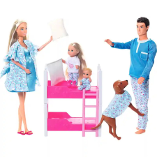 Simba Toys Steffi Love - Családi pizsamaparti Steffi, Kevin és gyerek babákkal baba