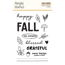 Simple Stories Cider &amp; Donuts Szilikonbélyegző Clear Stamps 1 csomag bélyegző