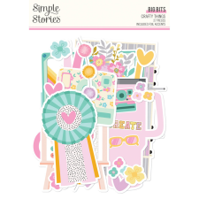 Simple Stories Crafty Things Kivágatok Big Bits &amp; Pieces 1 csomag matrica