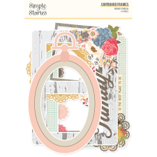 Simple Stories Front Porch Chipboard Chipboard Frames 1 csomag dekorációs kellék