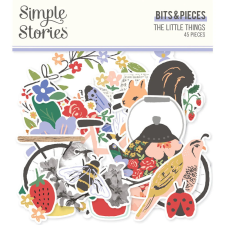 Simple Stories Kivágatok - Bits &amp; Pieces - The Little Things (1 csomag) matrica
