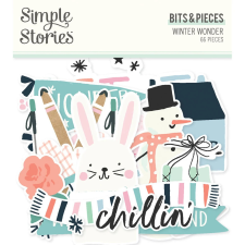 Simple Stories Kivágatok - Bits & Pieces - Winter Wonder (1 csomag) matrica