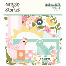 Simple Stories Kivágatok - Journal Bits & Pieces - Fresh Air (1 csomag) matrica