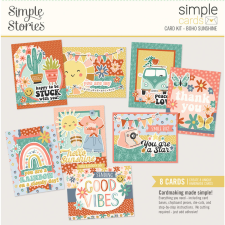 Simple Stories Kivágatok Simple Cards Kit - Boho Sunshine (1 csomag) matrica