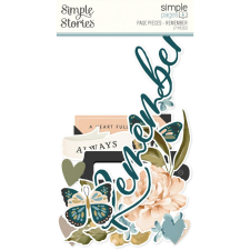 Simple Stories Kivágatok - Simple Pages Pieces - Remember (1 csomag) matrica
