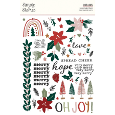 Simple Stories Matrica - Rub-Ons - Boho Christmas (2 ív) matrica