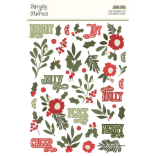 Simple Stories Matrica - Rub-Ons - The Holiday Life (2 ív) matrica