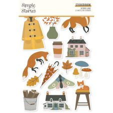 Simple Stories Matrica - Sticker Book - Acorn Lane (12 ív) matrica