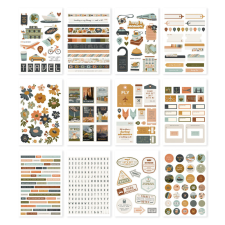 Simple Stories Matrica - Sticker Book - Here + There (12 ív) matrica