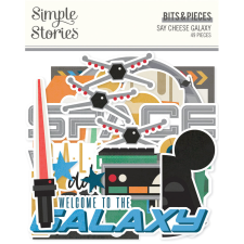 Simple Stories Say Cheese Galaxy Kivágatok Bits & Pieces 1 csomag matrica