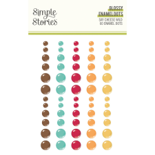 Simple Stories Say Cheese Wild Díszítőelem Enamel Dots 1 ív dekorációs kellék