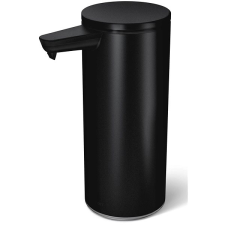 SimpleHuman Érintésmentes szappanadagoló, 266 ml, matt acél, fekete, újratölthető fürdőszoba kiegészítő