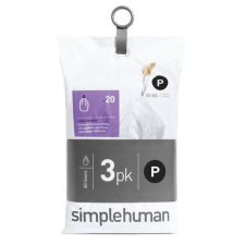 SimpleHuman Pocket Liner szemeteszsák, 50-60 l (P) fehér - Simplehuman tisztító- és takarítószer, higiénia