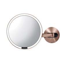 SimpleHuman ST3018 20cm-es szenzoros fürdőszobai tükör 5x nagyítással (rózsaarany) fürdőszoba bútor