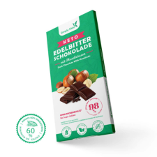 Simply Keto Keto étcsokoládé mogyoróval 125g diabetikus termék