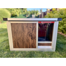 SINB Thermo Woody S - Infrás Fűthető Szigetelt Kutyaház szállítóbox, fekhely kutyáknak