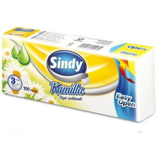Sindy Papírzsebkendő 100db Kamilla higiéniai papíráru