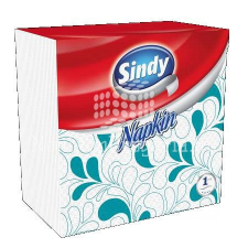 Sindy Sindy szalvéta 1 rétegű 45 db motívumos (türkiz) 33x33cm higiéniai papíráru