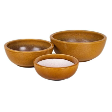 Singa kerámia ületőtál szett aranysárga 30-43,5x12-18cm S/3 kerti tárolás