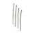Sinner 176 - íves acél húgycsőtágító dildó szett (4 részes) - középhaladó