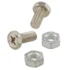 SIP Spareparts akkumulátor saru csavar/készlet M6x12 mm, kereszt- és hatszögfejű, AF 10 mm, 4 részes SIP Spareparts Motor alkatrészek Csavarok és alkatrészek