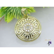  Sirfa görög motívumos medál -14K medál