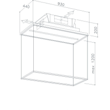 Sirius SLT-978 BRUSHLESS TW WI-FI szürke mennyezetbe építhető páraelszívó páraelszívó